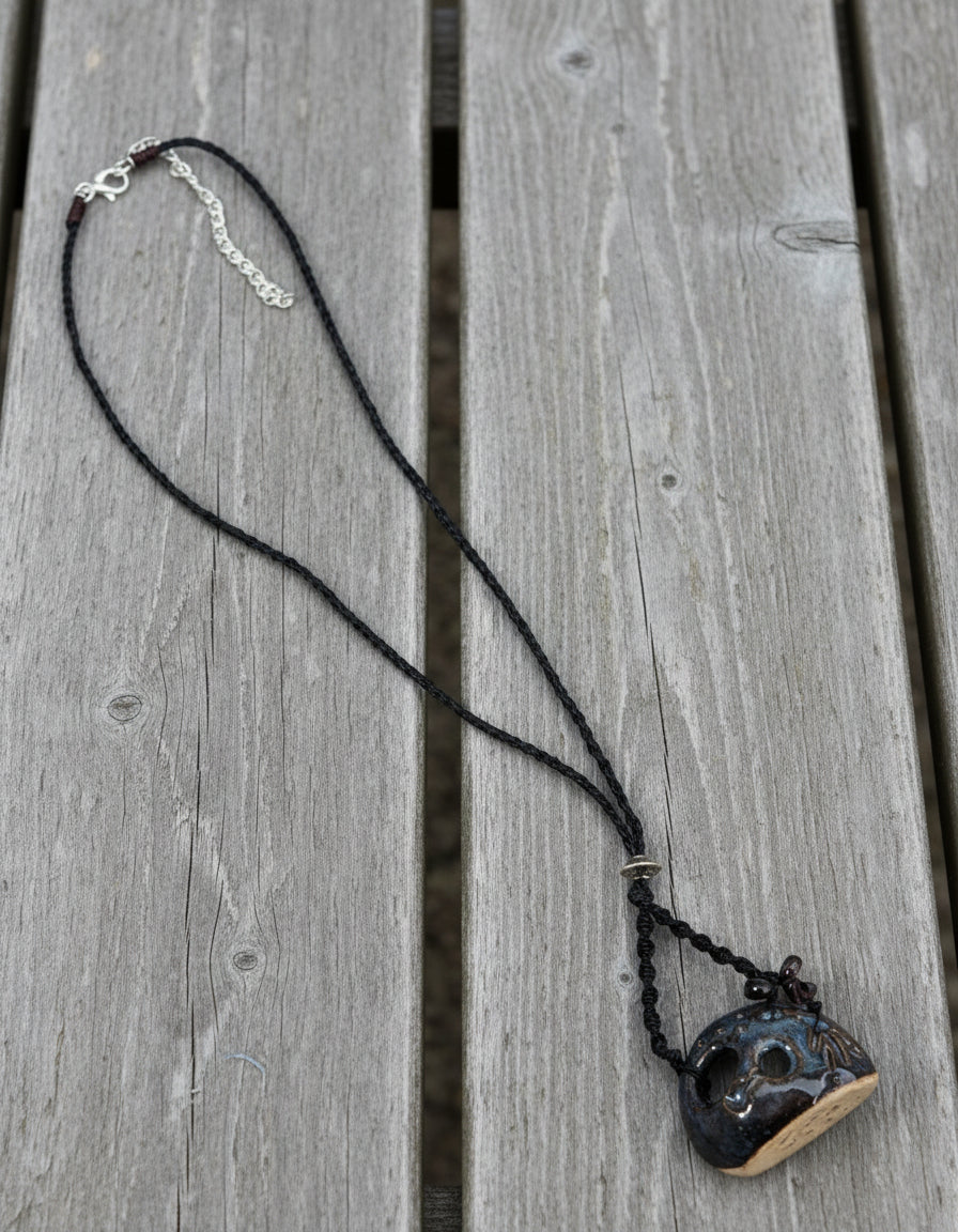 Necklace with a pendant on a transparent background