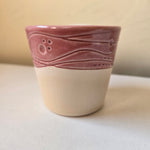 Ceramic Pink & Cream Tumbler